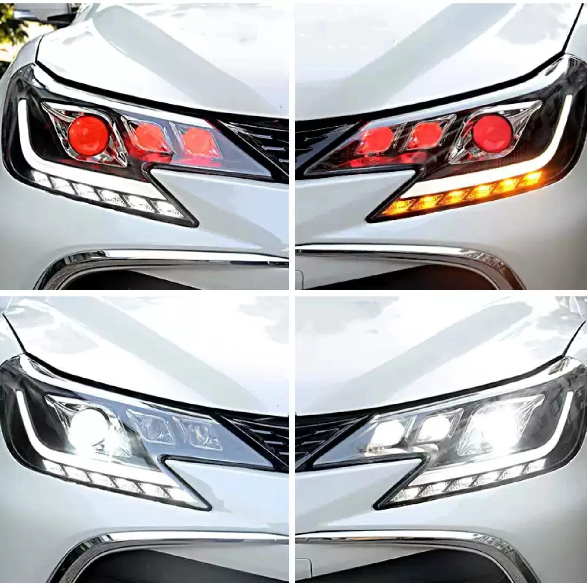 

Led Headlight Assembly for Toyota Reiz 10-18 Modified Daytime Running Light Turn Signal Car Accessories