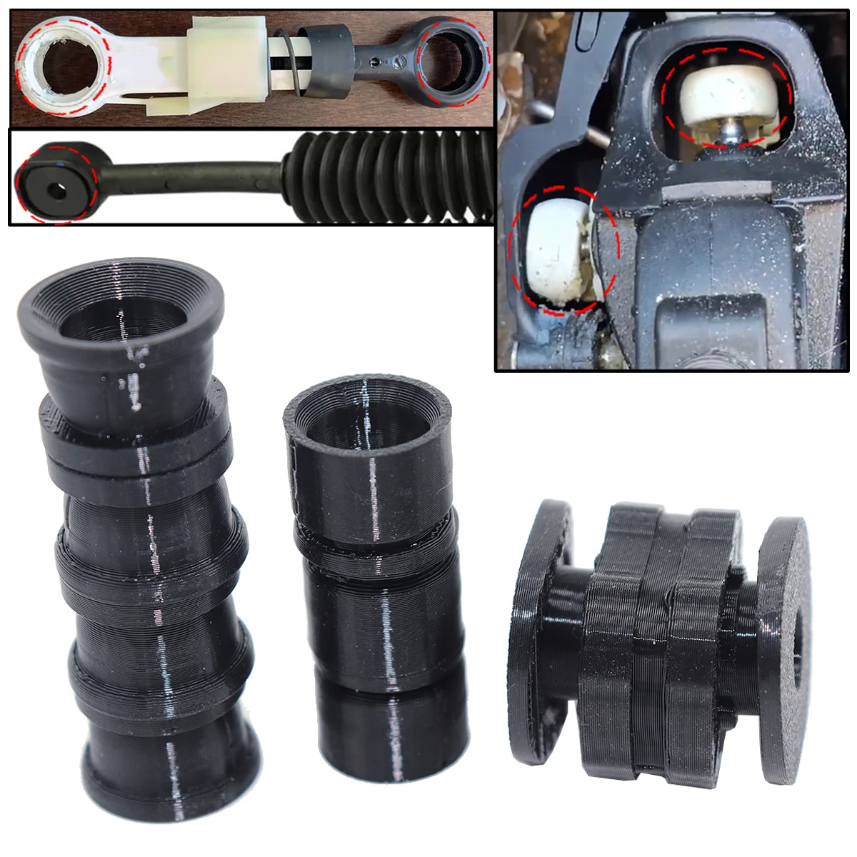 10pcs For VW Amarok 2010-22 6-speed MT Gearbox Shift Cable Linkage Control Bushing Gear Lever Selector End Rod Connect Bush Fix