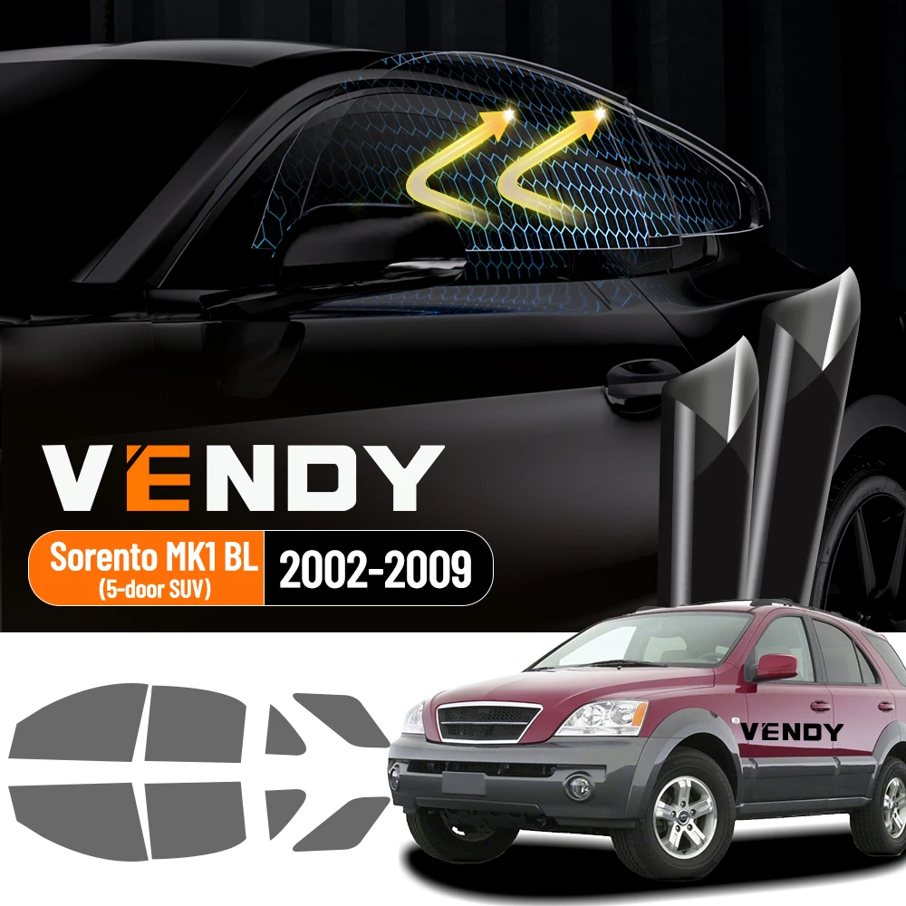 

For Kia Sorento MK1 BL 2002-2009 Pre-Cut Easy Install Car Window Tint Film Kit Solar Tinted Film Privacy,Heat & UV Protection