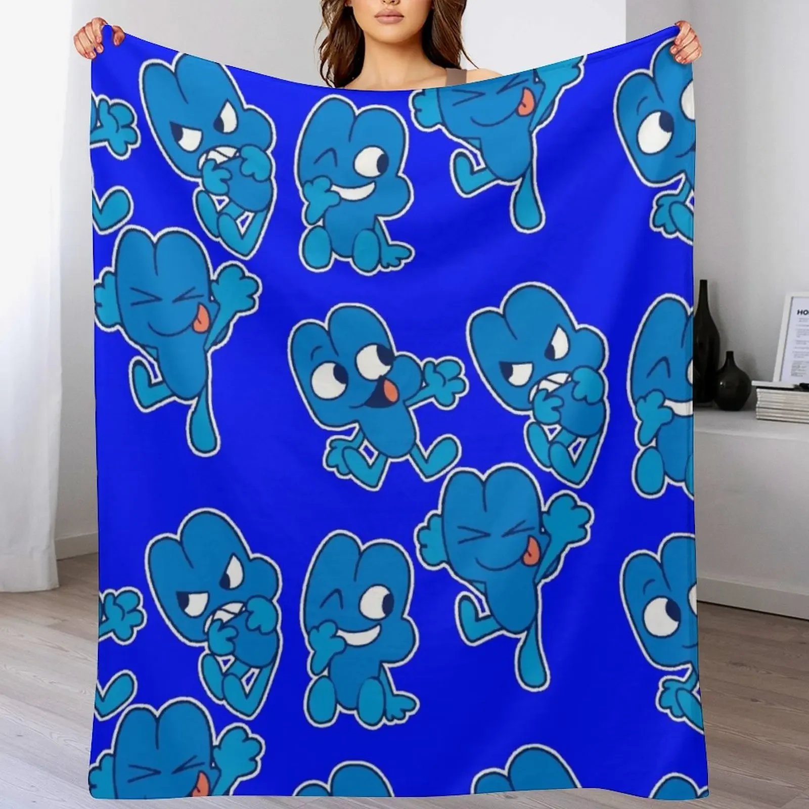 

Four BFB Throw Blanket Warm Giant Sofa Bed Fashionable Plaid on the sofa Blankets