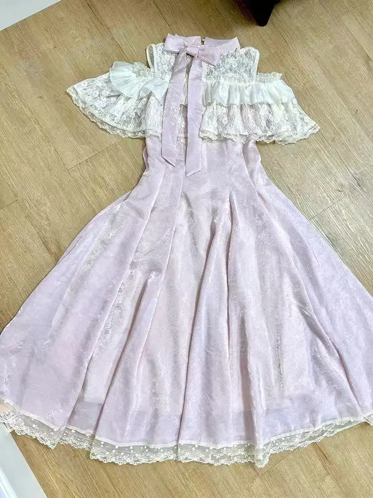 فستان أنيق حلو للنساء عتيق غير رسمي Y2k برقبة على شكل حرف v فساتين حفلات مسائية صيفية ضيقة ملابس ضيقة أنيقة للشارع