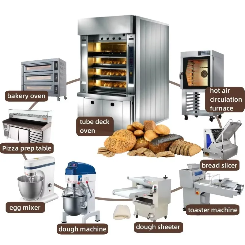 Commercial Electric Automatic Bread Baking Oven New Condition Complete Toasting Equipment Machine for Restaurants Food Shops