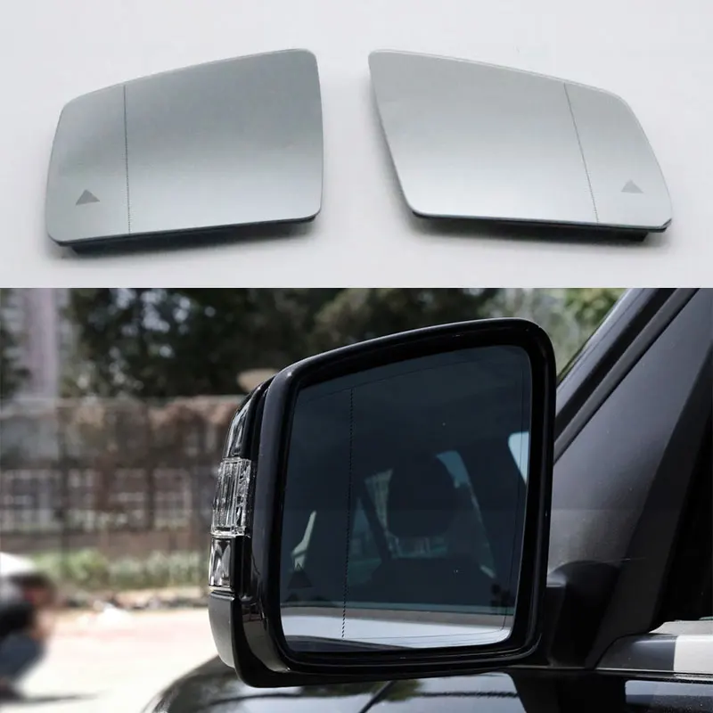 

For Mercedes-Benz GL ML GLE Class W164 W166 2010-2018 Auto Wide Angle Blind Spot Warning Rearview Wing Door Side Mirror Glass