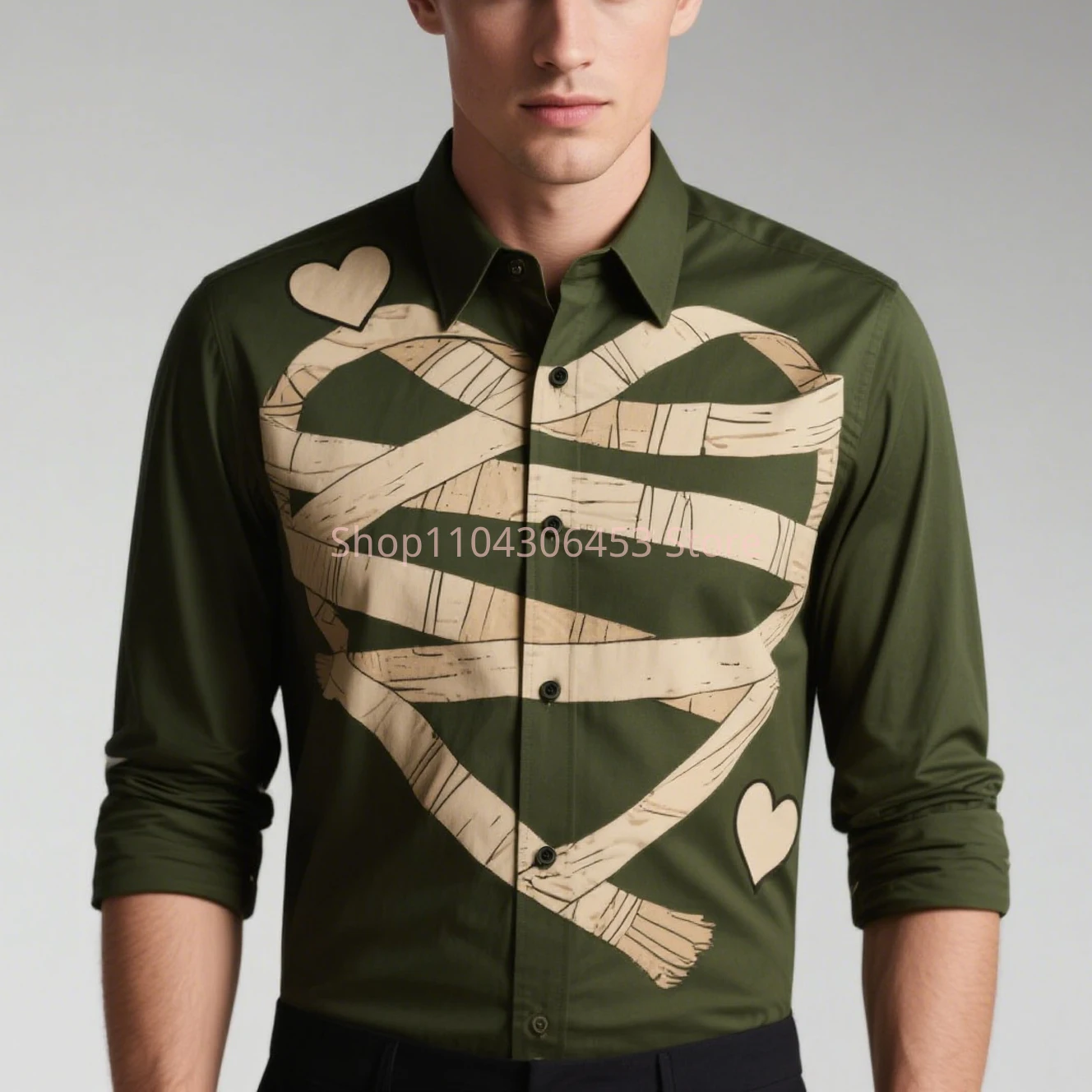 เสื้อยืดลายผีฮาโลวีน 3 มิติ ดีไซน์ใหม่ สำหรับผู้ชาย สไตล์ฮาวาย แขนยาว ใส่สบาย เหมาะสำหรับงานปาร์ตี้ ของขวัญเรียบง่ายสำหรับเพื่อน