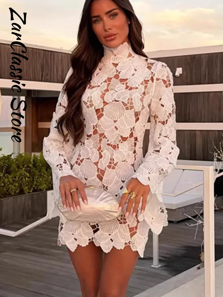 knee length dresses for ladies Embroidered Long backless Sling Dress – ARCANA ARCHIVE main image 0