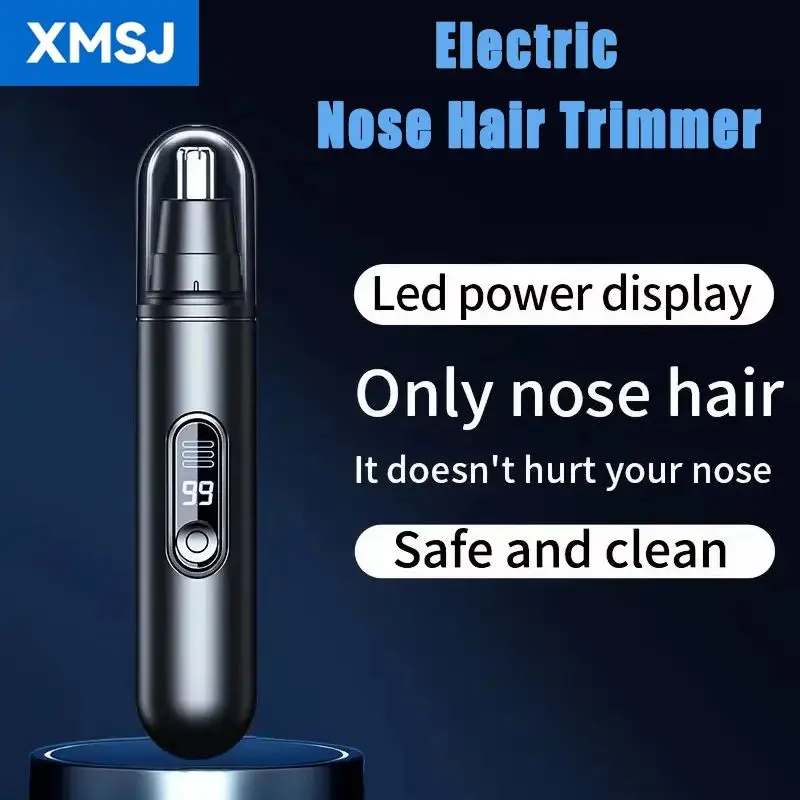 

Electric Nose Hair Trimmers Man Woman Mini Portable Fully Washable Rechargeable Without Damaging Nasal Cavity Powerful Painless