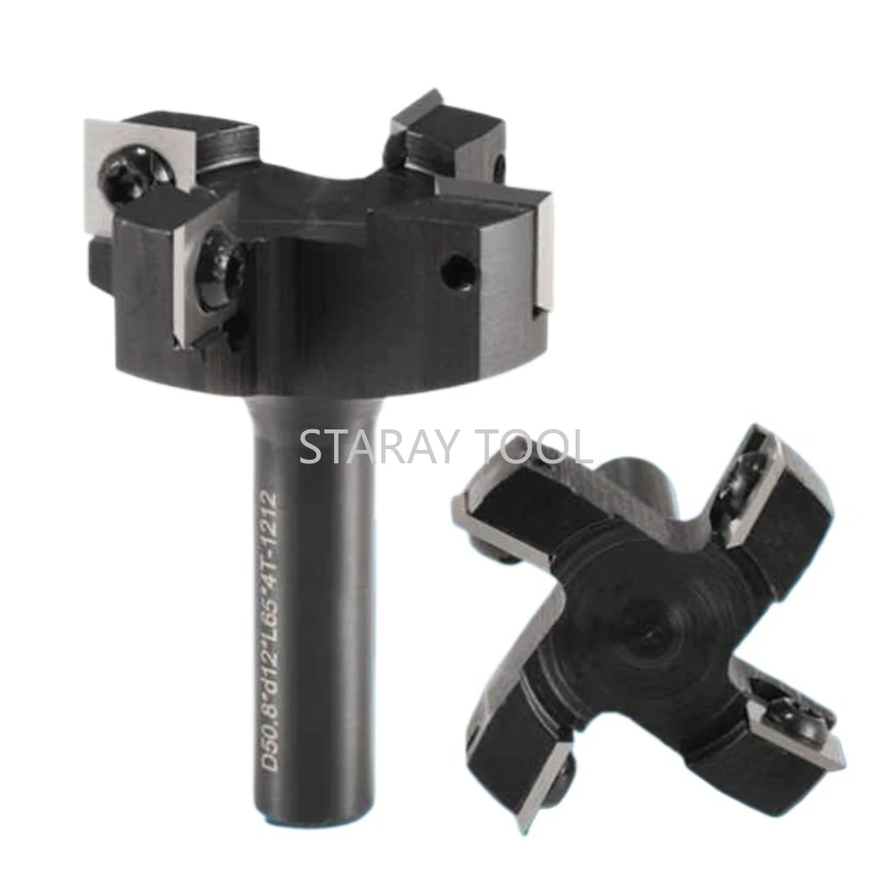 

12mm 12.7mm 1/2 Inch Replaceable Blade CNC Router Planer Bit Woodworking Milling Cutter Tools for Wood Peeling