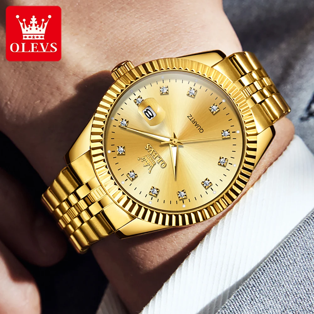 OLEVS Brand Fashion Watch Single Calendar Night Light Waterproof Quartz Men's Watch 5526
