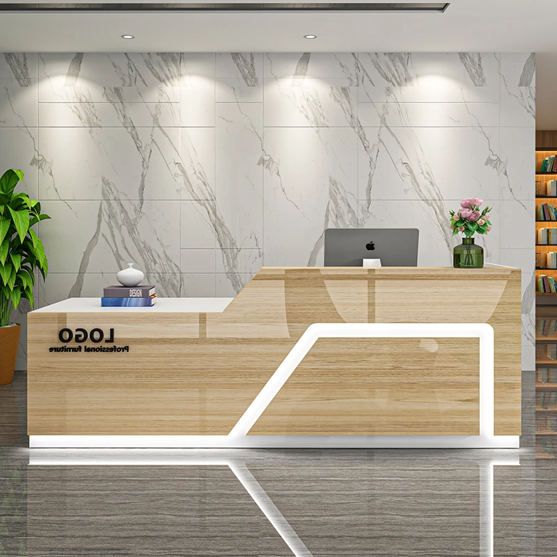 مكاتب استقبال بتصميم بسيط، منظمات ترحيب، مكاتب استقبال للعرض الأوروبي، أثاث تجاري فريد من نوعه من سكريفانيا #5