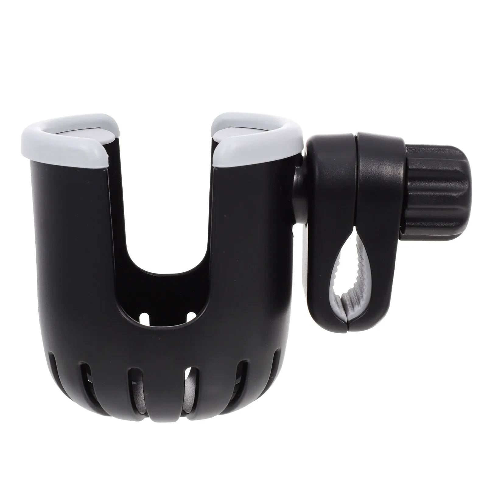 

Adjustable Rotatable Fast-Install Water Cup Holder for Stroller Bike Scooter Wheelchair Shopping Cart Pushchair Bottle Mount
