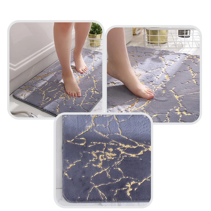 Anti-SLIP พรมขนสัตว์ห้องนอนโซฟาผ้าห่มในครัวเรือนหนาห้องนั่งเล่นข้างเตียง Rex FUR พรม