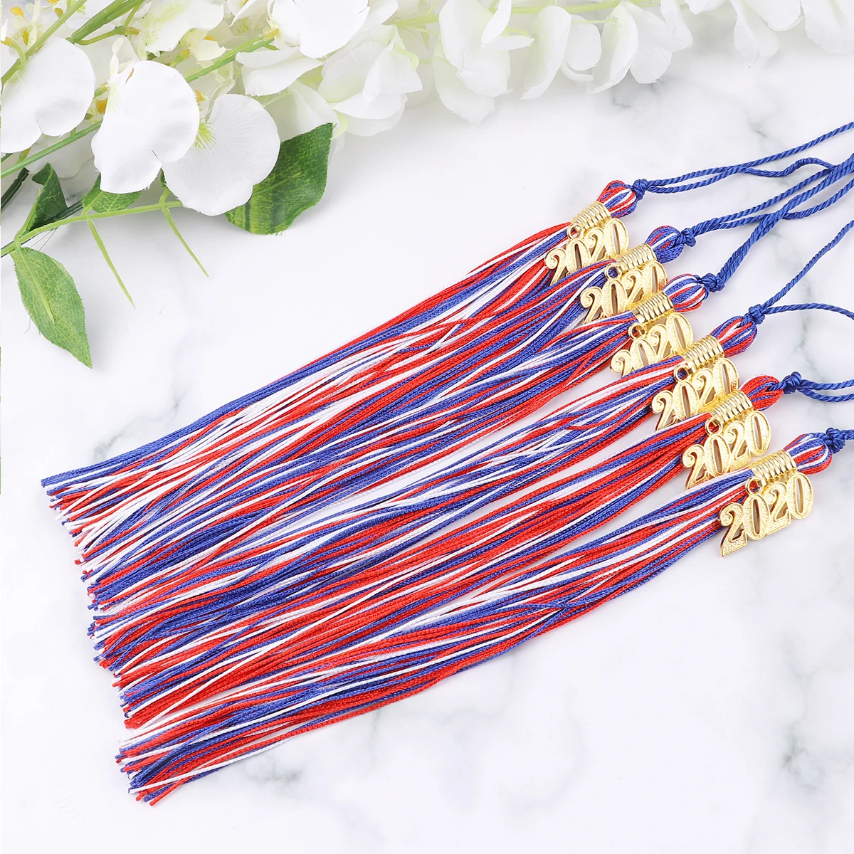 

6pcs 2020 Academic Graduation Hat Tassel Doctor Tassel Honor Ceremony Decoration Keychain Bookmark Gift Tag Bag Decor Graduation