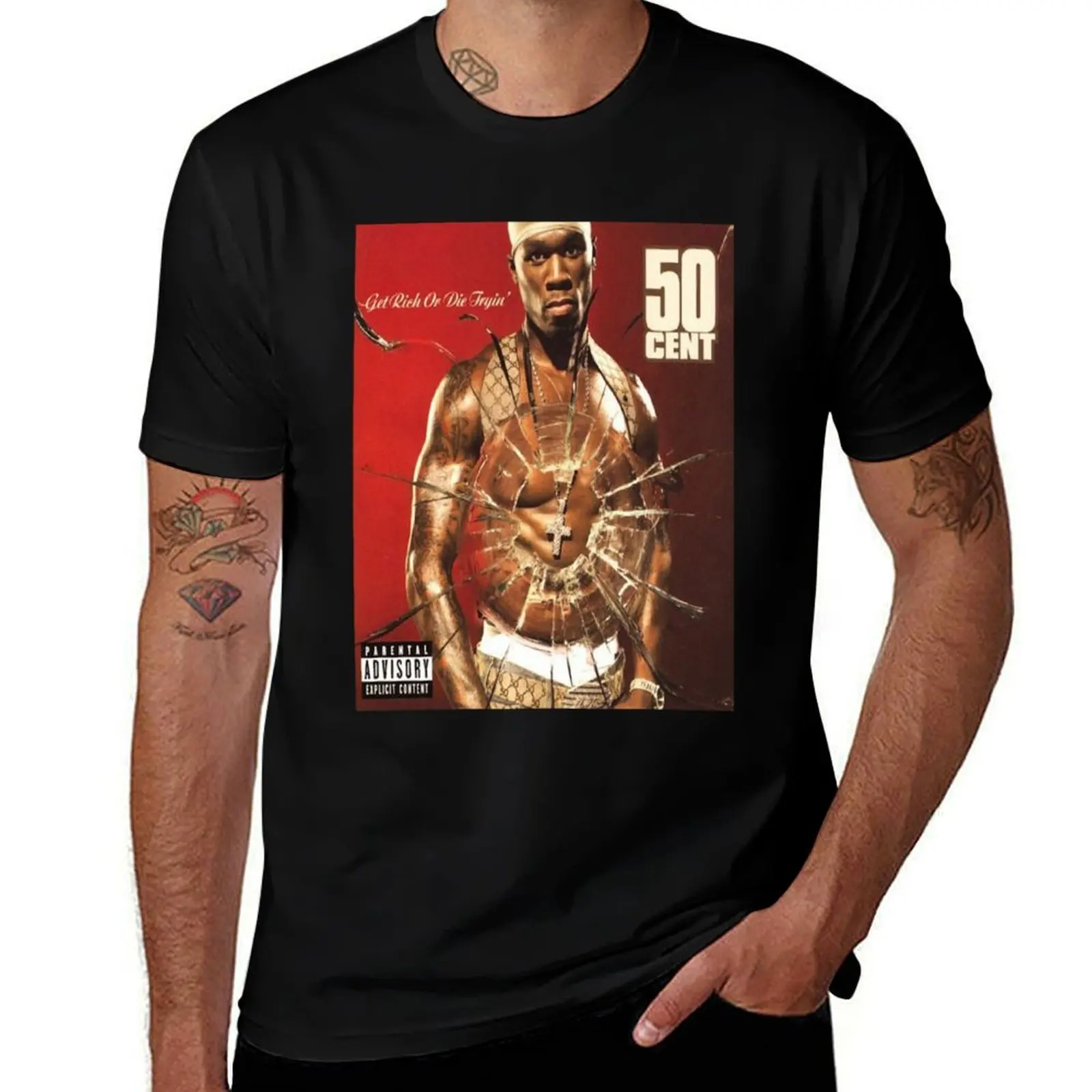 

50 cent album cover T-Shirt man t shirts for men t shirt man designer t shirt personalised T-Shirt