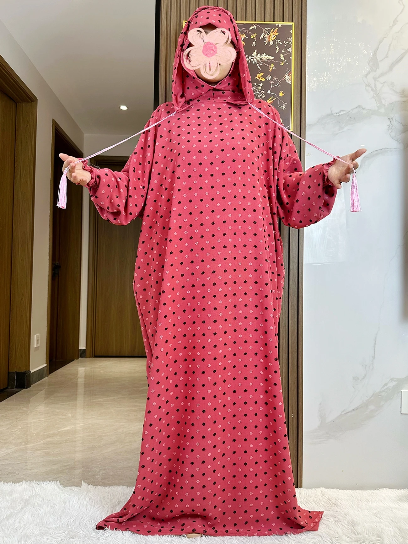 Vestido musulmán de Ramadán para mujer, ropa de oración islámica, Abaya, Dubái, Turquía, tela de algodón, Color liso, caftán, nuevo