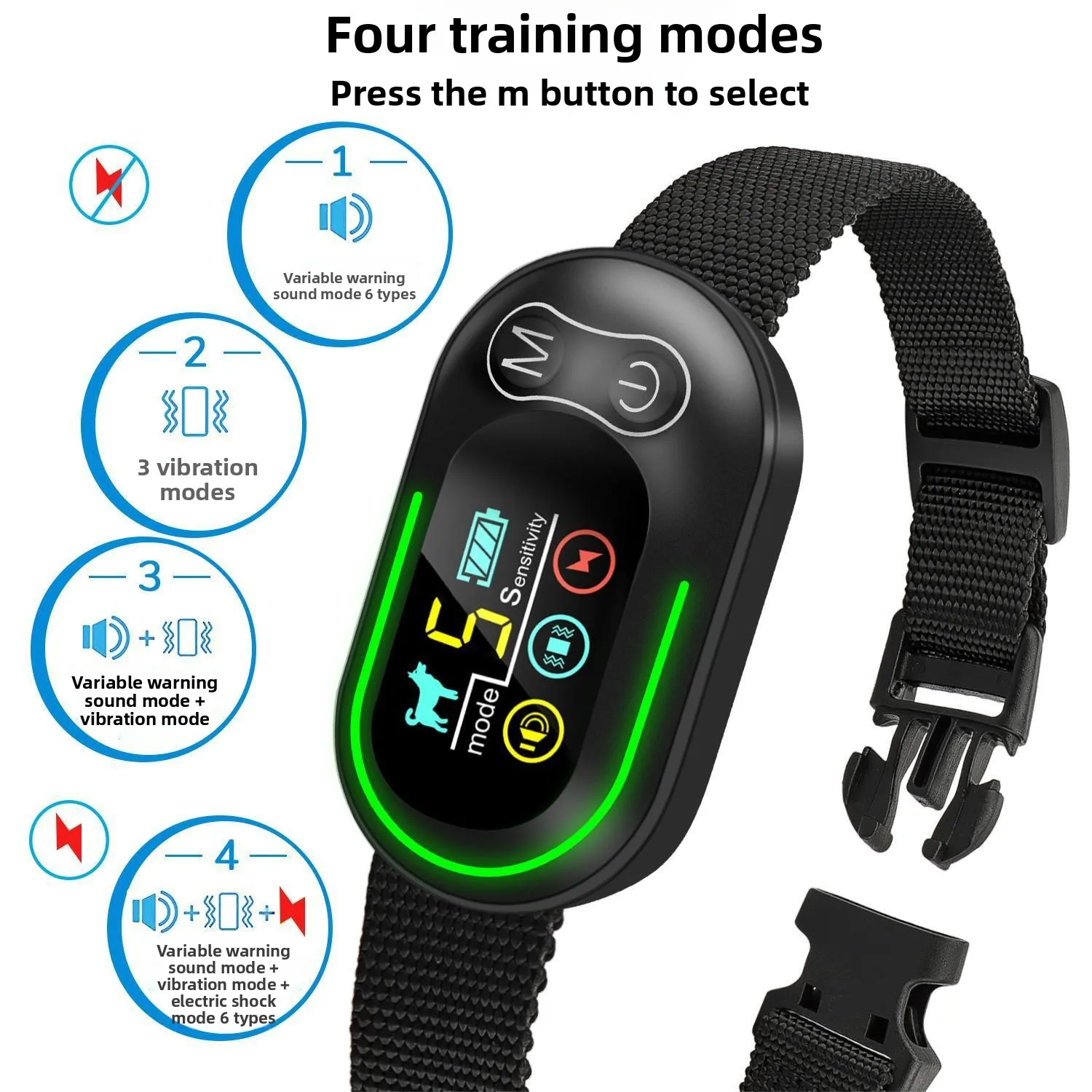 

Точное определение лая собаки, защита от случайного срабатывания, интеллектуальное автоматическое устройство для предотвращения лая, умный ошейник для собак