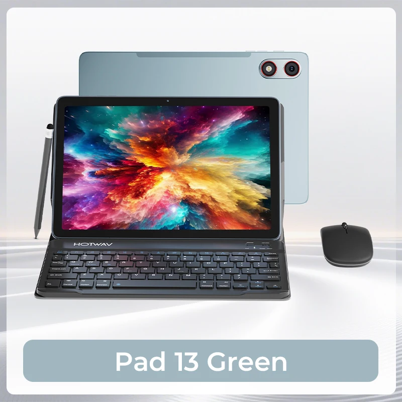 HOTWAV Pad 13 Tablet Android 16 OS Ultradun en lichtgewicht 120 Hz 10,1 '' Displaypad 4 GB 128 GB 6580 mAh 13 MP Octa-core tablet-pc