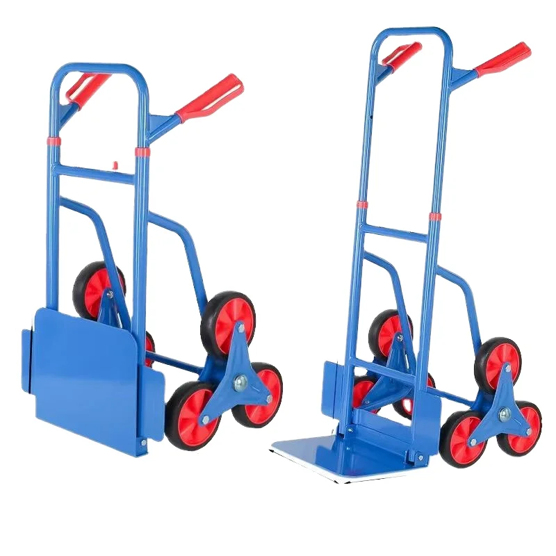

AOCHEN Portable Foldable Steel 150kg Stairs Climbing Shopping Hand Cart Stair Climber Trolley Folding Trolley Push Carts