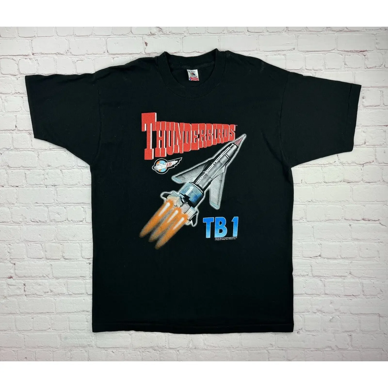 VTG 1994 Thunderbirds International Rescue TB1 Spaceship TV Show T Shirt Size XL vintage Washed Stylish Breathable