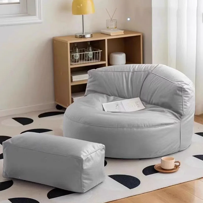 Canapé pouf paresseux pour filles, chaise longue moderne, canapé confortable, meubles d\'extérieur