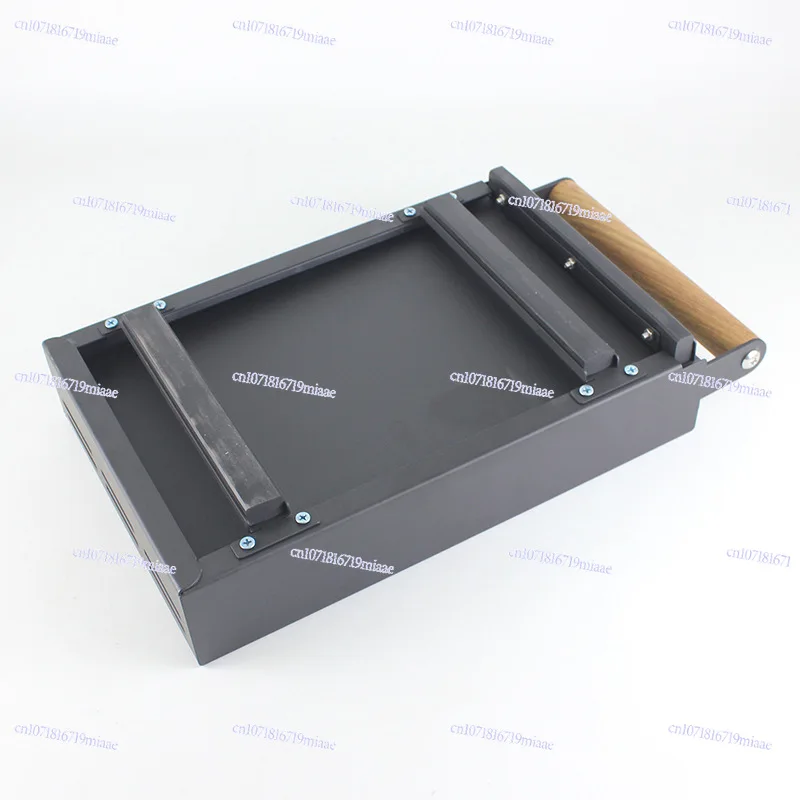 Stainless steel coffee residue box drawer wooden handle Italian coffee powder box waste