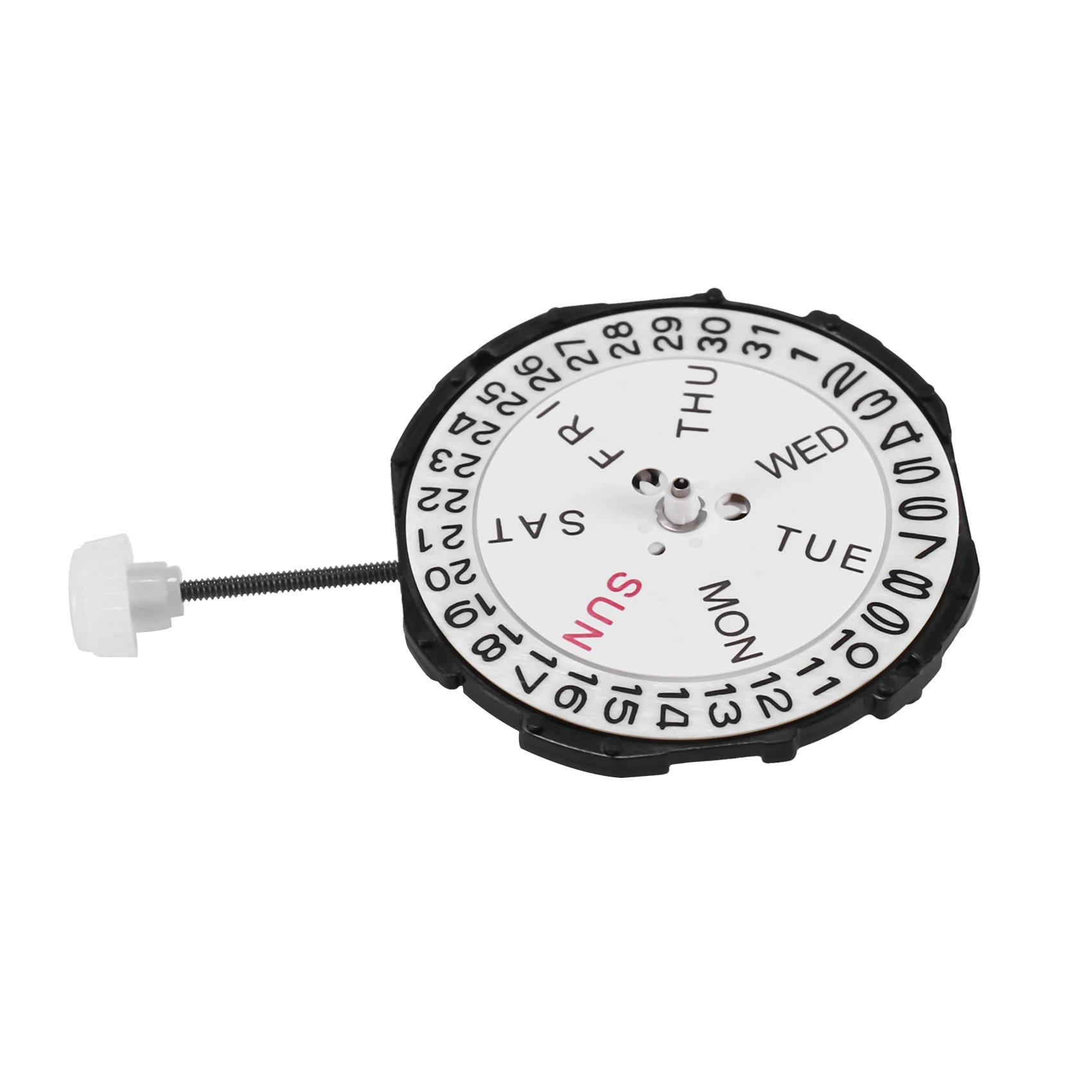 Watch Movement, Three Hands Movement Movement Quartz Watch Movement, SL28 for Watch Repair Accessory Men(Dual Calendar)