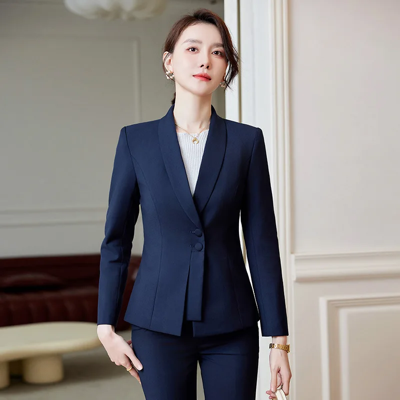 High-Grade Small Suit Jacket for Women Autumn and Winter2024New Business Suit Temperament Slim Fit Short Casual Suit Top