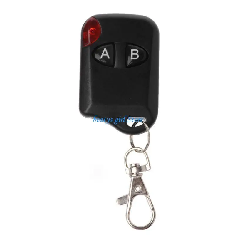 C7AB Universal 2 Buttons Garage Door Opener Remote Control 433MHZ Clone Fixed Learning Code for Gadgets Car
