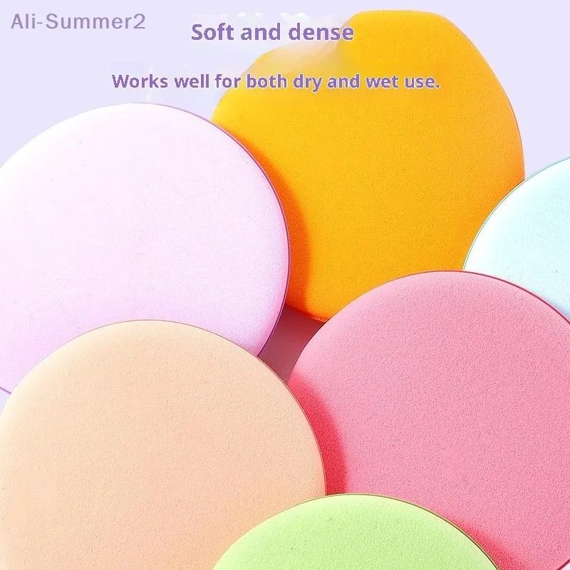6/10 قطعة الملونة على شكل دمعة لينة ماكياج نفخة الوجهين إسفنجة أساس مسحوق نفث أدوات ماكياج الصالحة للشرب