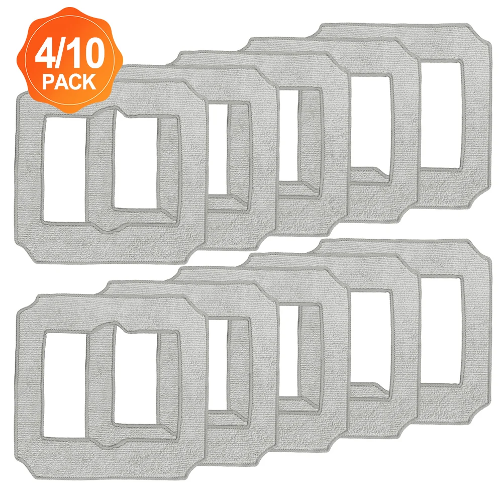 4/10Pcs Mopping Pads For ECOVACS For WINBOT MINI Spare Parts W-CC02-0012 Mop Cloth Window Vacuum Cleaner Cleaning Mops Replace