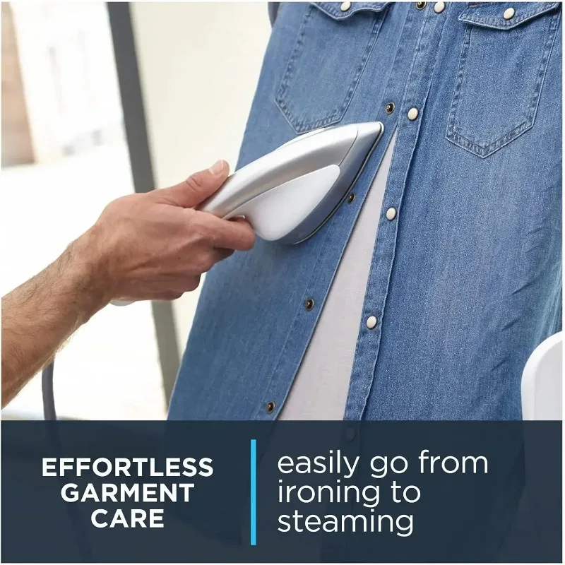 AASteamer for Clothes with Ironing Board, 65 Inches, 45 Second Heatup, 1 Liter Capacity, 1500 Watts, Portable