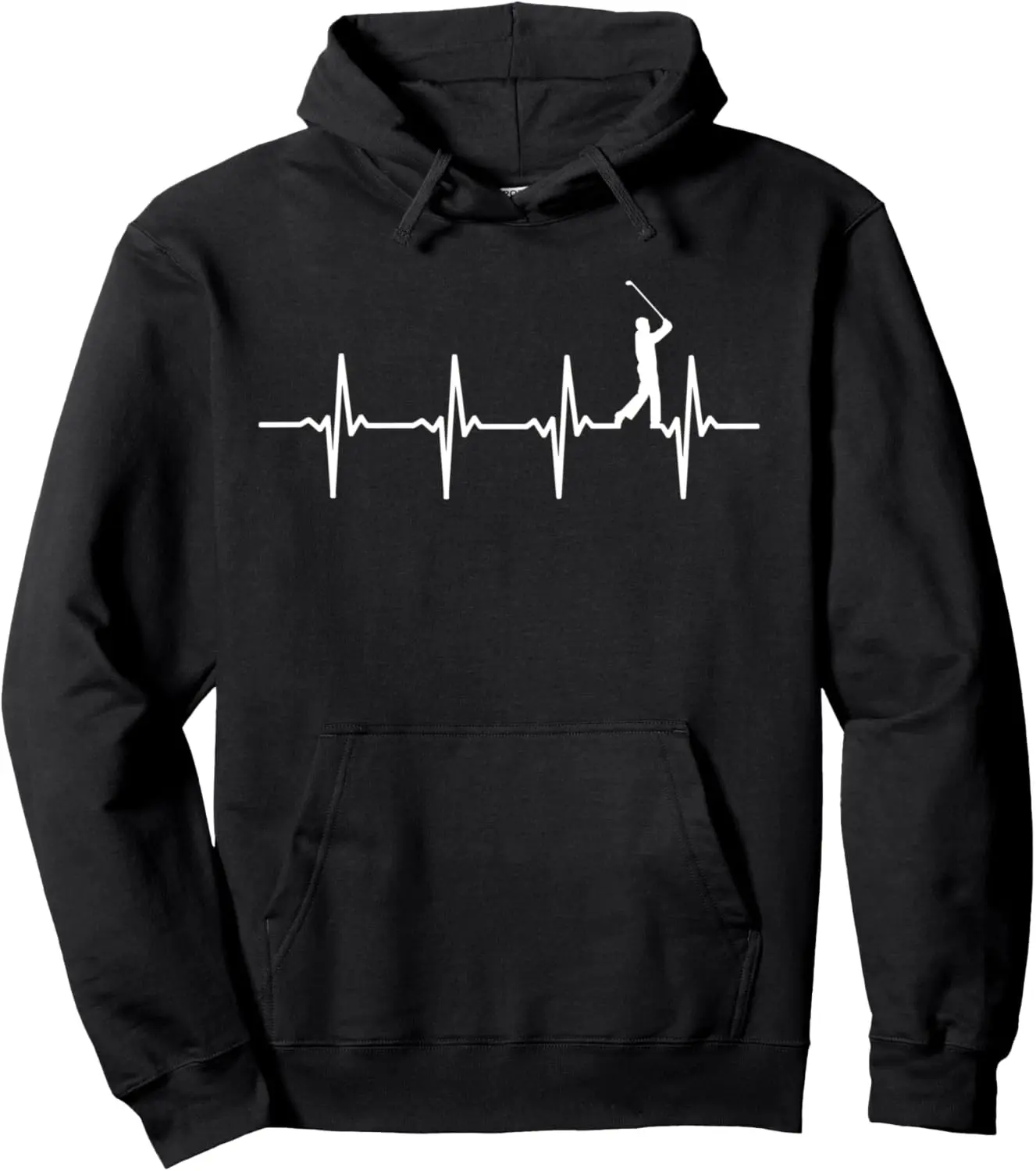 Golf Heartbeat Gift for Golfers & Golf Players Pullover Hoodie Print Original Design Gifts Hoodie Funny Hoodie