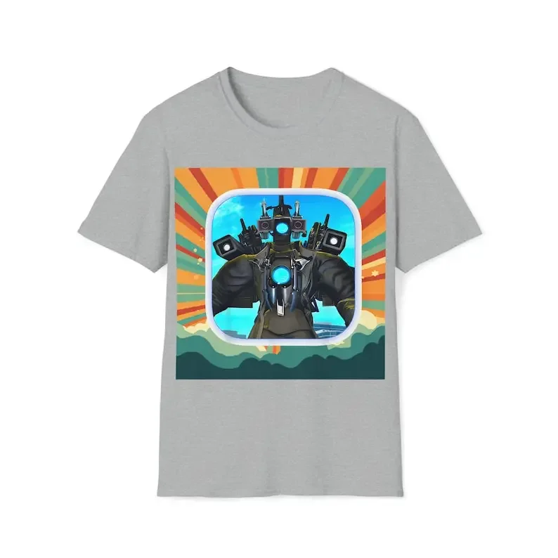 

Skibidi Toilet Print T-Shirts For Boys - Cool, Sunshine of Titan Cameraman Lightweight And Comfy Summer Clothes