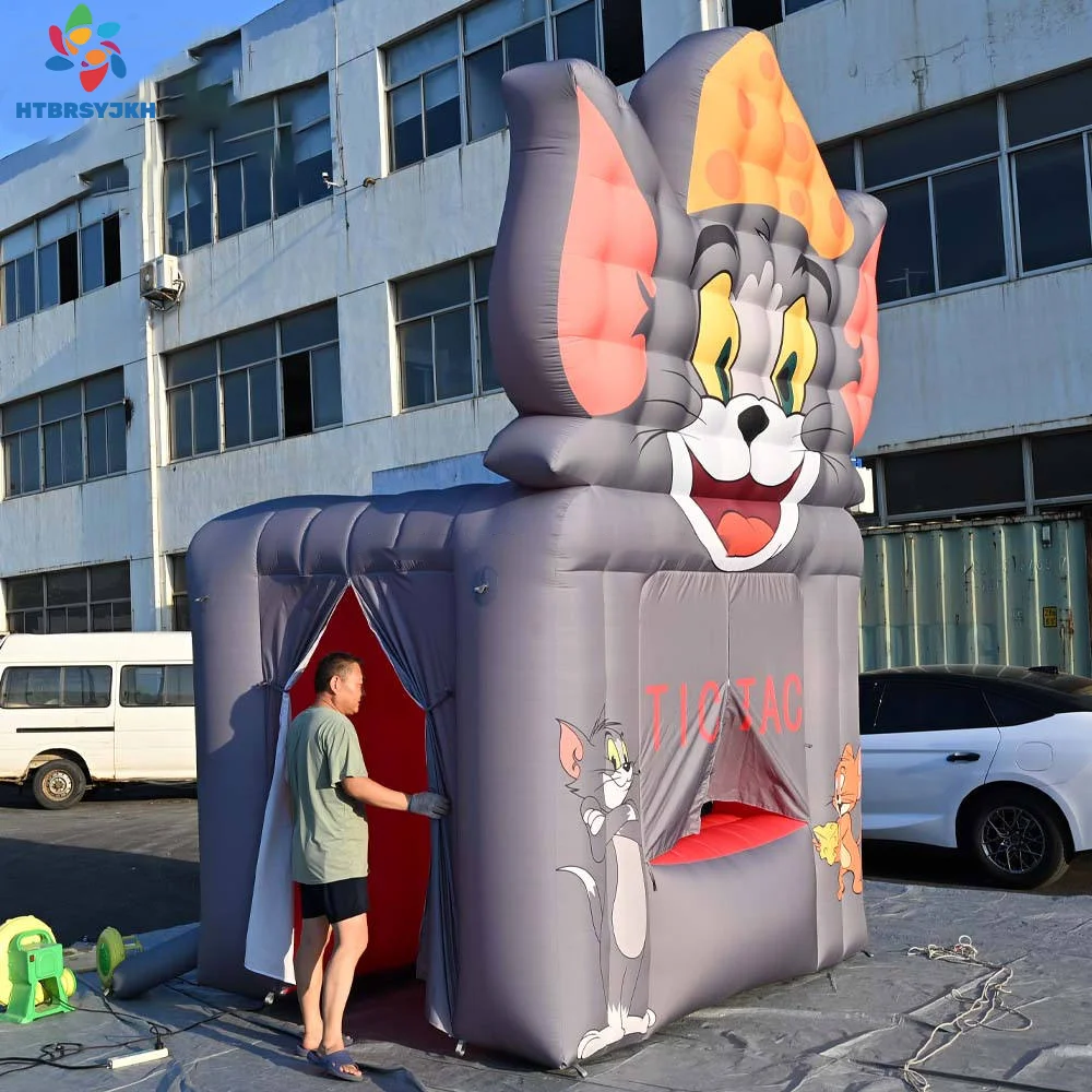 遊園地向けの特注インフレータブルペット展示スタンド、屋内用インフレータブル広告テント（広告用）