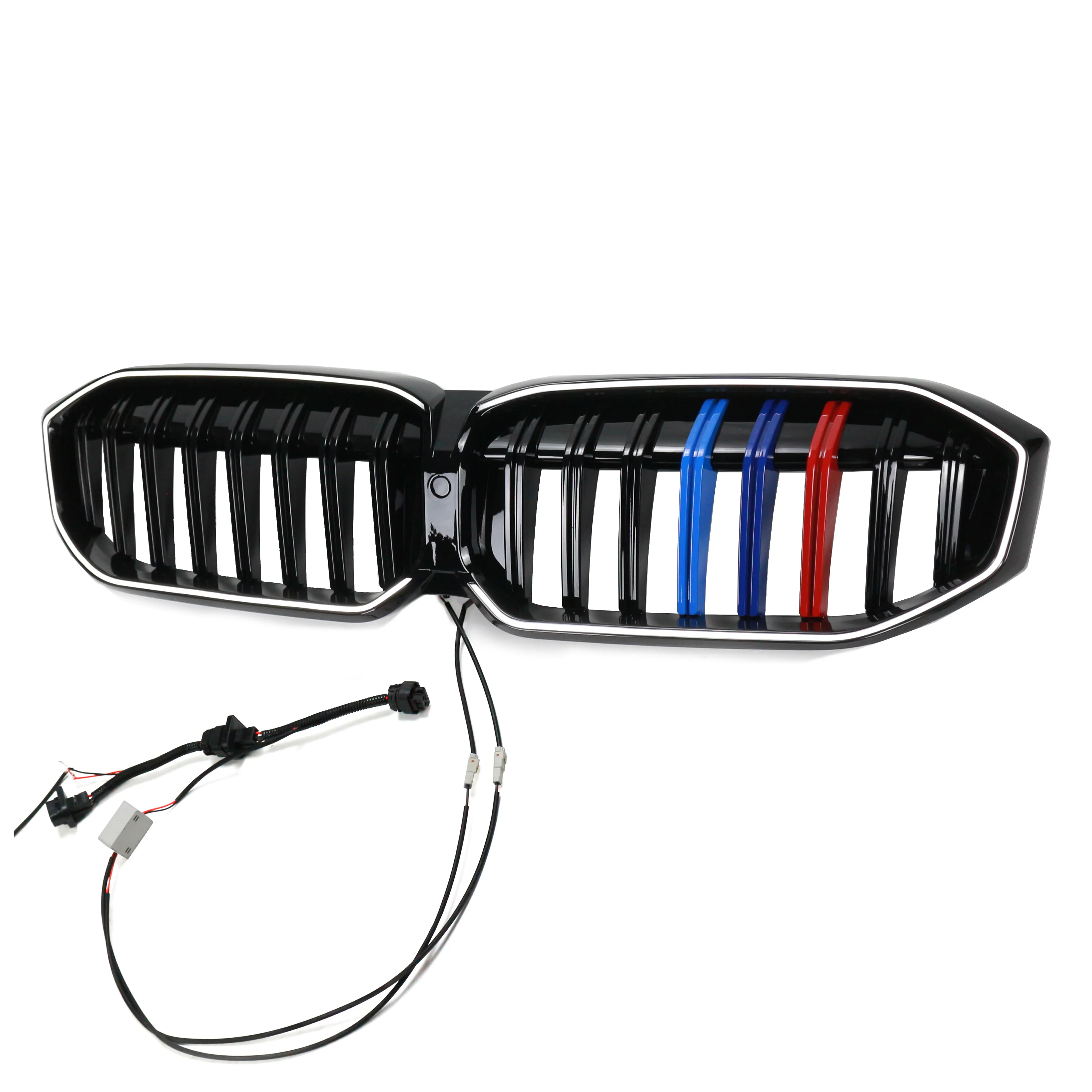 Auto Body Parts Car Bumper Grill three-color single Slats M style Front Grille For BMW 3 Series G28 2023