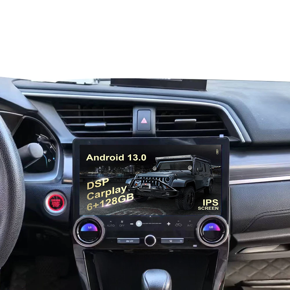 

11.5 inch For Honda Civic 2016 to 2021 car Android 13.0 Carplay GPS Navigation Screen Central Multimedia Player Stereo Head Unit