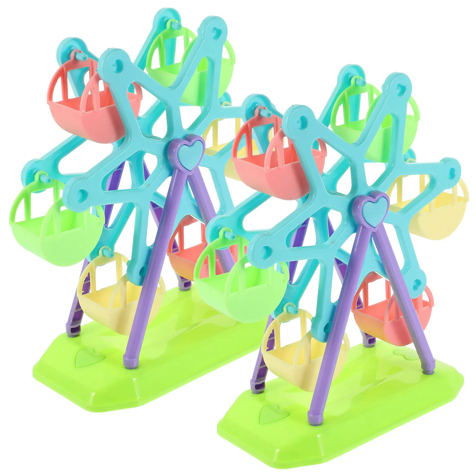 2Sets Ferris Wheel Plastic Assemble DIY Educational Playhouse Screw Creative Early Cognitive Development Hand Eye Coordination