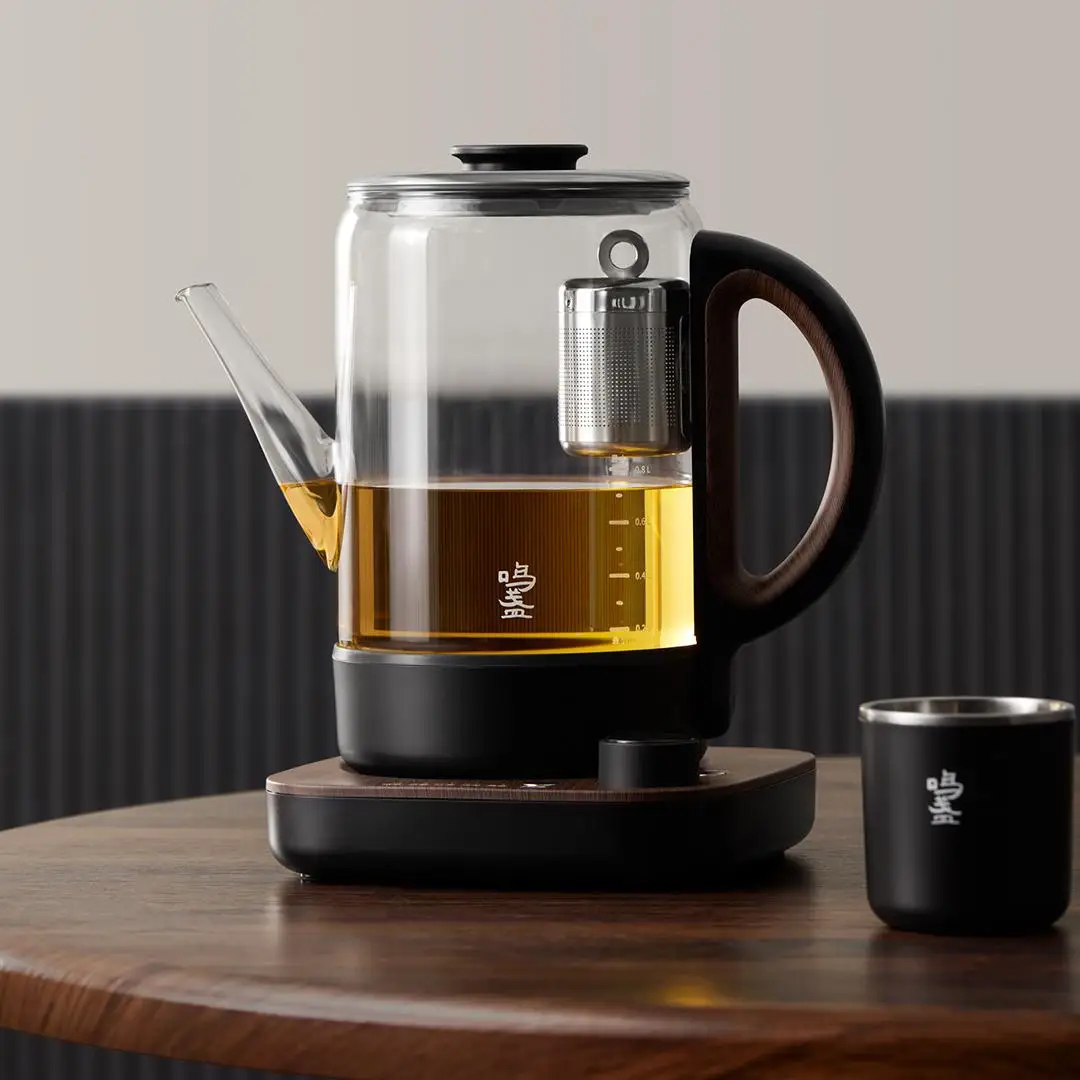 مينغ زان 220 فولت 800 واط 0.8L MZ101 جديد قضيب مغناطيسي أقل ذكي رفع ماكينة صنع الشاي المغلي واحد