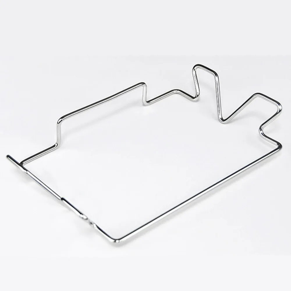 2PCS Stainless Steel Trash Bag Holder With Wall Sticker Base 2.4 x 5.5 x 7.3in Hanging Storage Rack Trash Bag Rack Kitchen