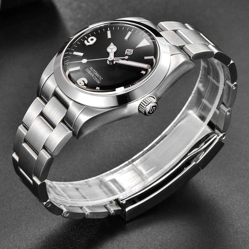 2024 TERAMI Luxury Men's Mechanical Watch NH35 Automatic 316 Stainless Steel Strap 20 Bar Waterproof Luminous Men's Watch reloj