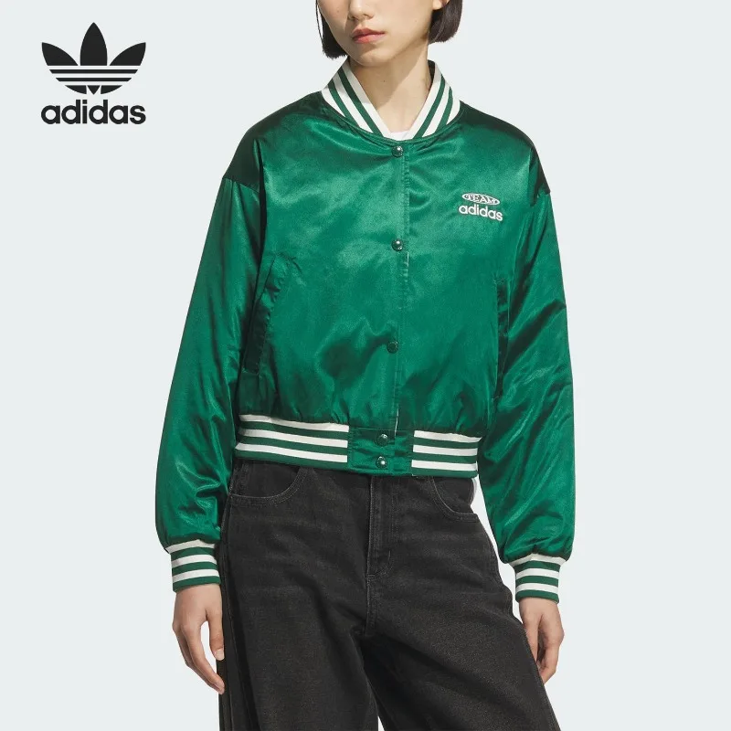 Adidas Clover Ladies Casual Warm Retro Double Sided Cotton Clothing KC5814