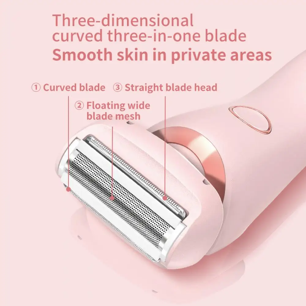 Electric Razors for Women 2 In 1 Bikini Trimmer Face Shavers Hair Removal for Underarms Legs Ladies Body Trimmer IPX7 Waterproof