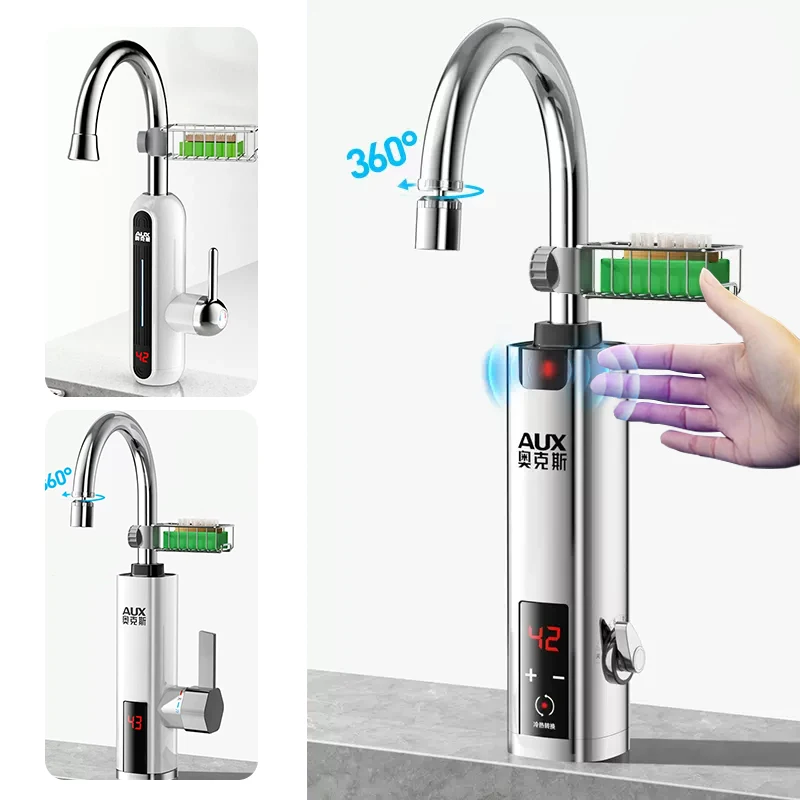 

3400W/3000W Electric Continuous Heater Faucet Immediately Warm Faucet Kitchen Hot Water Tap Bathroom Heating Water Faucet 220V