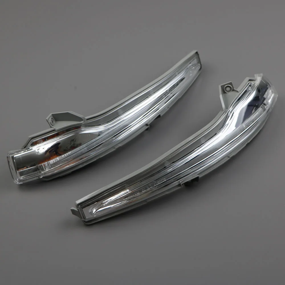 

A0999064701 Pait Silver Front Side Mirror Led Turn Signal Lights For Benz C W205 S W222 E W213 2012-2021 A0999064601