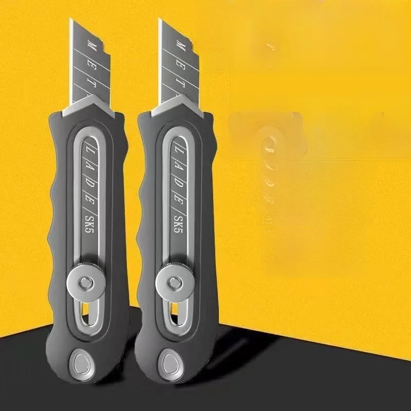 

Утолщенный цельнометаллический нож из нержавеющей стали с резиновым покрытием, промышленный резак для бумаги с острыми лезвиями для DIY-проектов