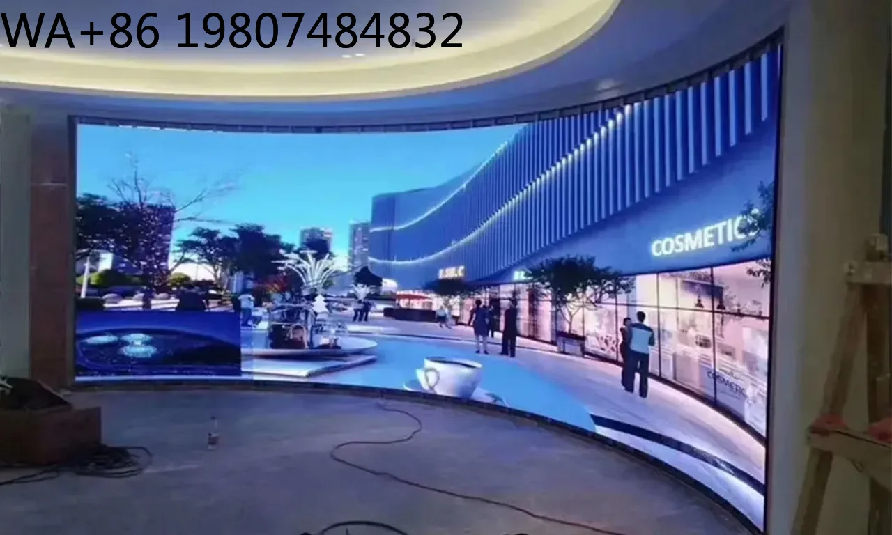 

Indoor Flexible Cylindrical P2 P4 LED Video Wall, Custom Curved Advertising Screen for Pillar, AliExpress