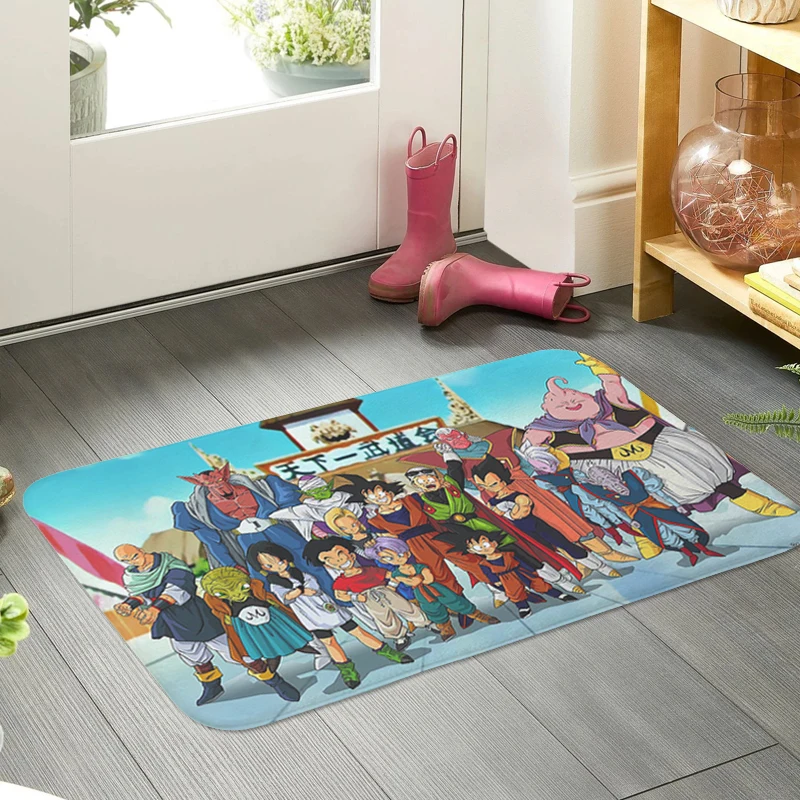 Anime Carpet Entrance of House T-Dragons T-Balls Custom Doormat Kitchen Hallway Bedroom Rug Bathroom Living Room Foot Mat Home