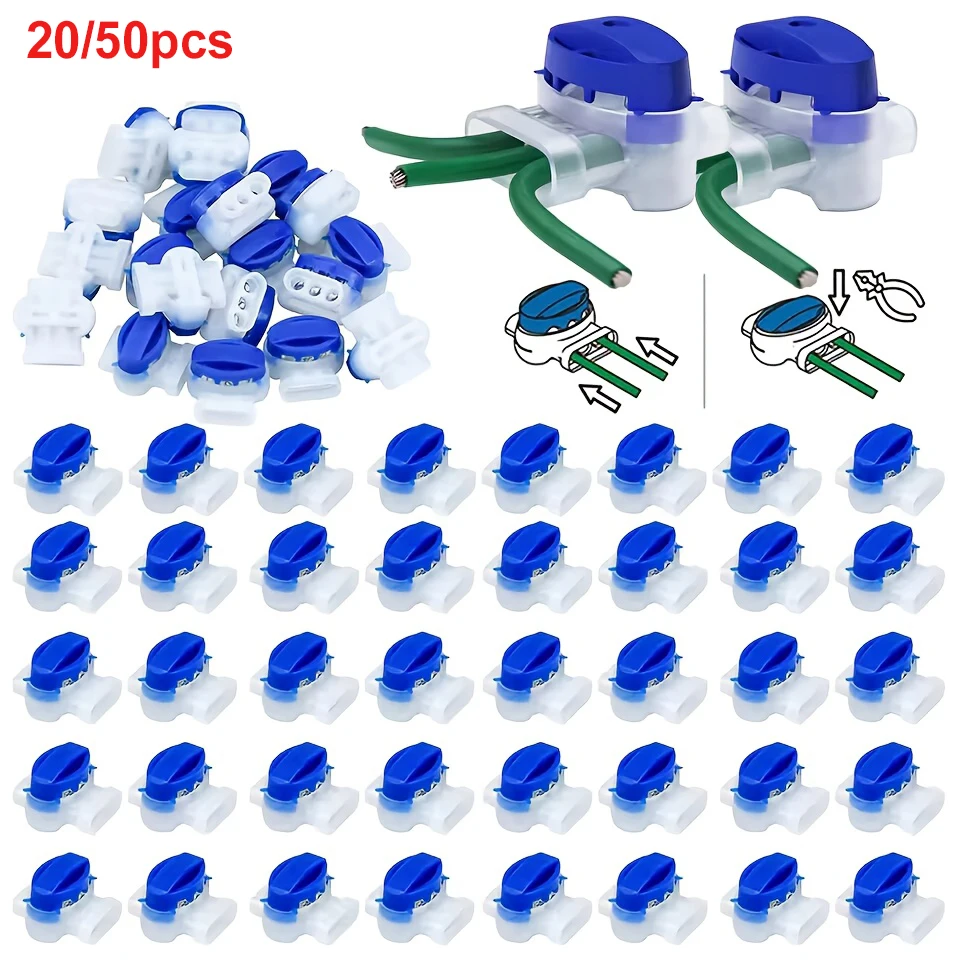 20/50pcs Multi Functional Cable 314 Connector Clip Suitable for Garden Robot Lawn Mower Connector, Car Cable Clip
