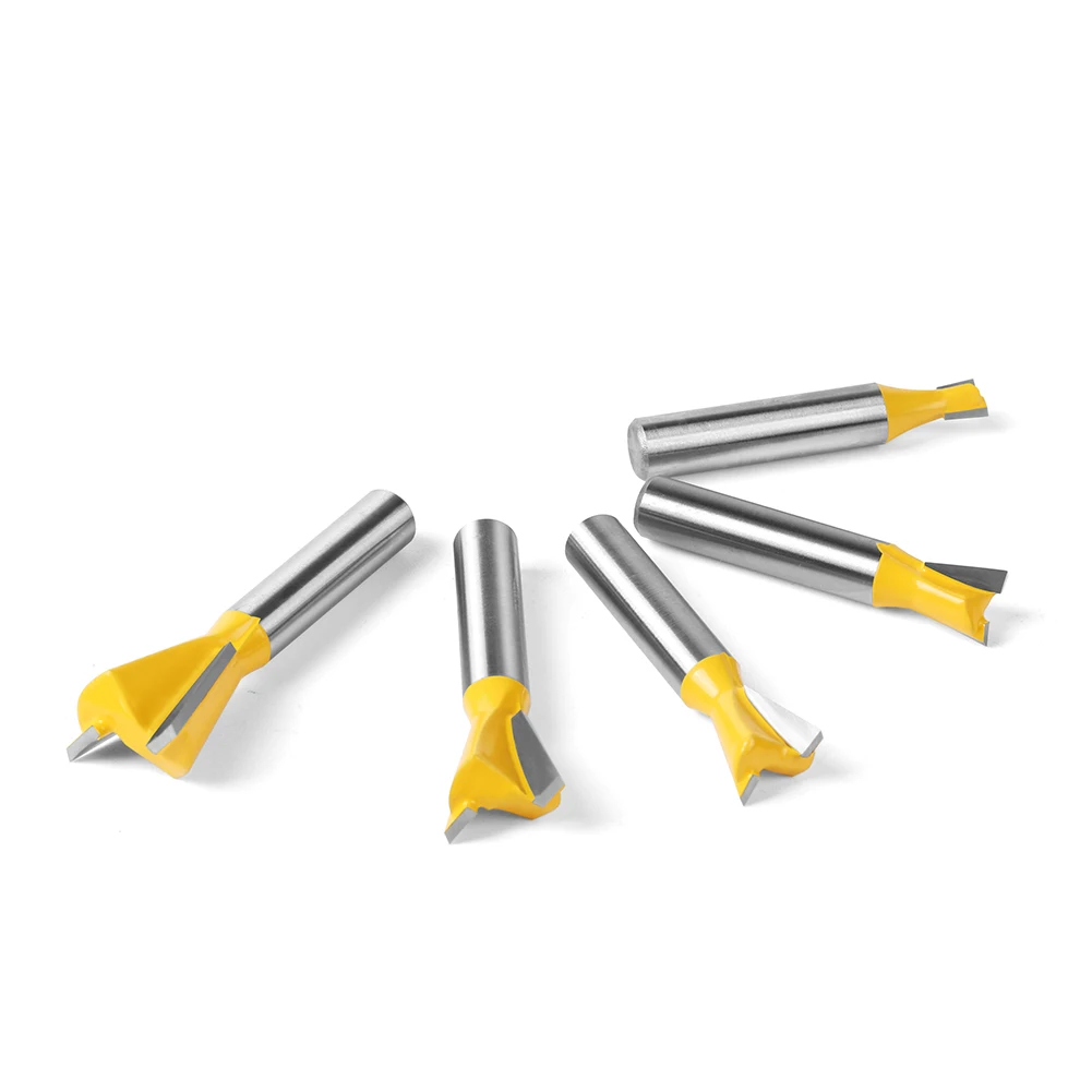 1pc 8mm 12mm Shank Dovetail Joint Router Bits Set 14 Degree Woodworking Engraving Bit Milling Cutter For Wood