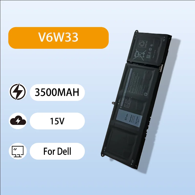 

V6W33 Laptop Battery Replacement For Dell Latitude 3320 3420 3520 P144G Series 15V 3500mAh High Quality Laptop Battery