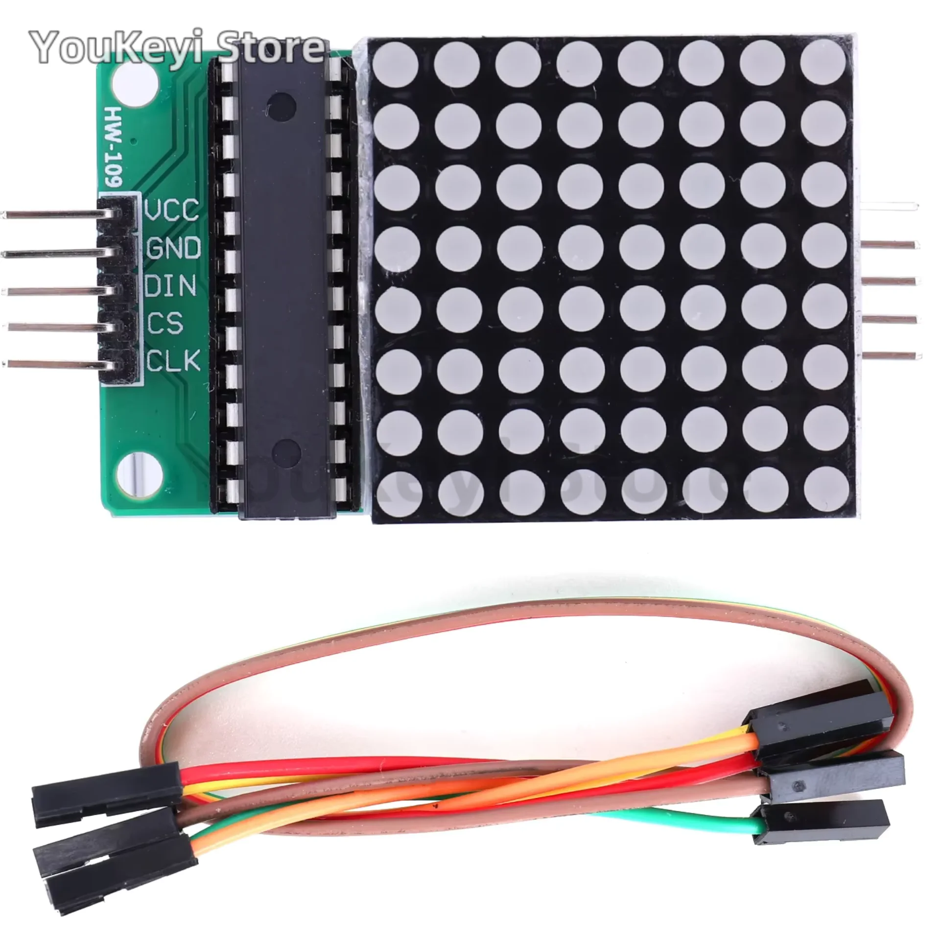 MAX7219 Dot LED Matrix Module 5V 8x8 MCU LED Display Control Module Interface Module Single Chip Control LED Module DIY Kit